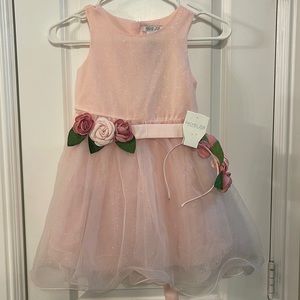 Rachel Zoe girl’s dress with matching headband - Never worn
